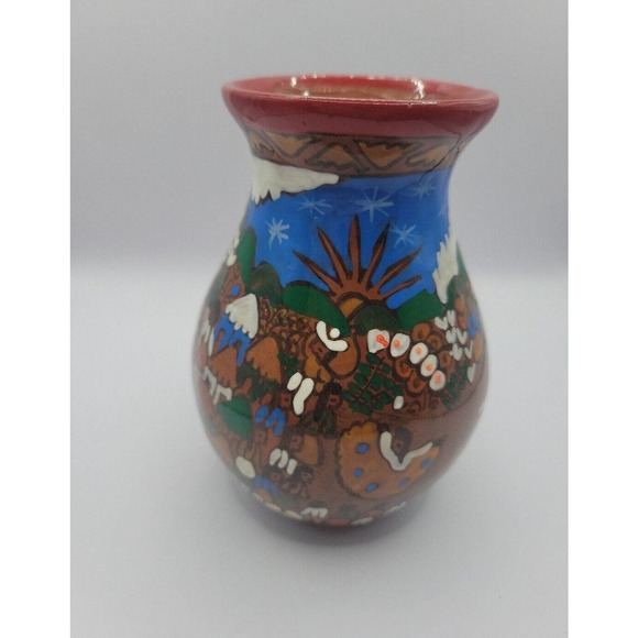 Other - mexican folk art pottery vase
